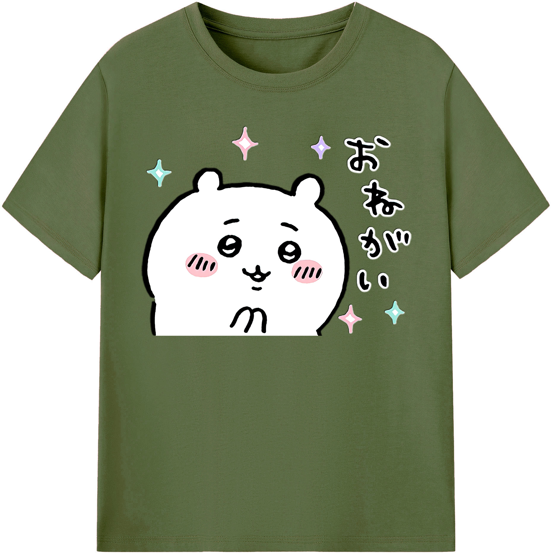 （画像用） ちいかわ ちいかわ Chii-kawa chiikawa 綿100％半袖Tシャツ（フロントプリント）